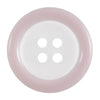 Buttons: Clear: Coloured Rim: 4 Hole: 18mm: Light Pink