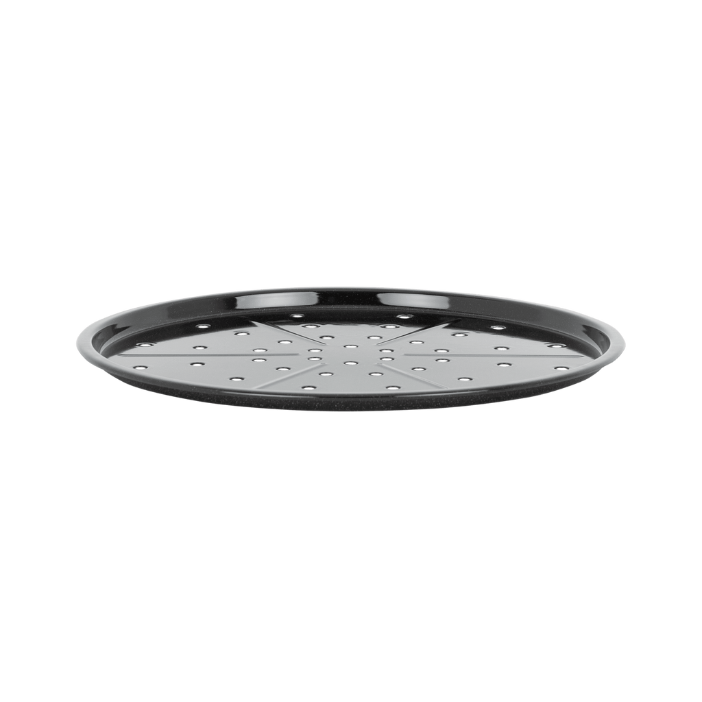 Enamel 0.6mm Pizza Tray Black