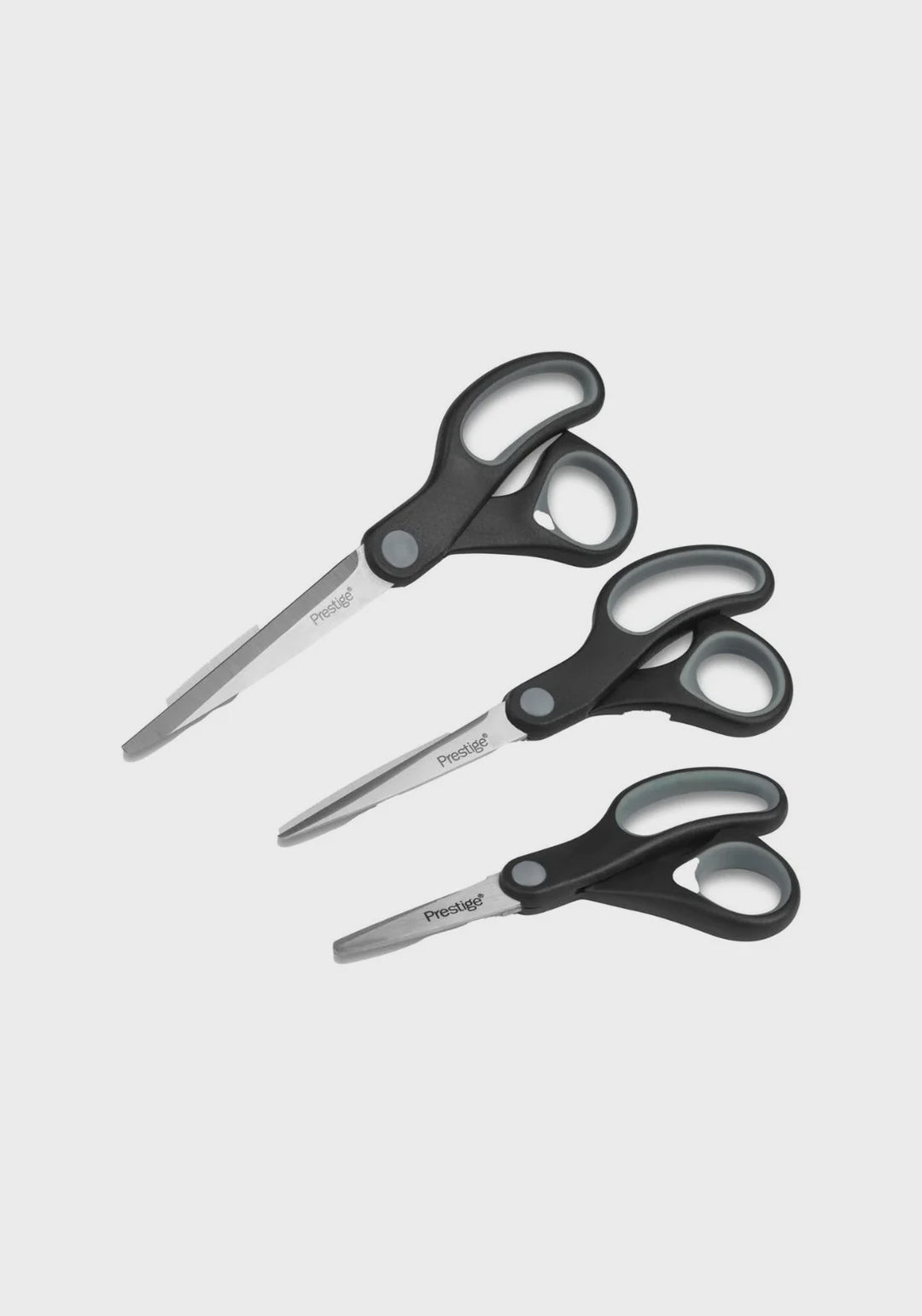 Prestige Set Of 3 Scissors Set Black