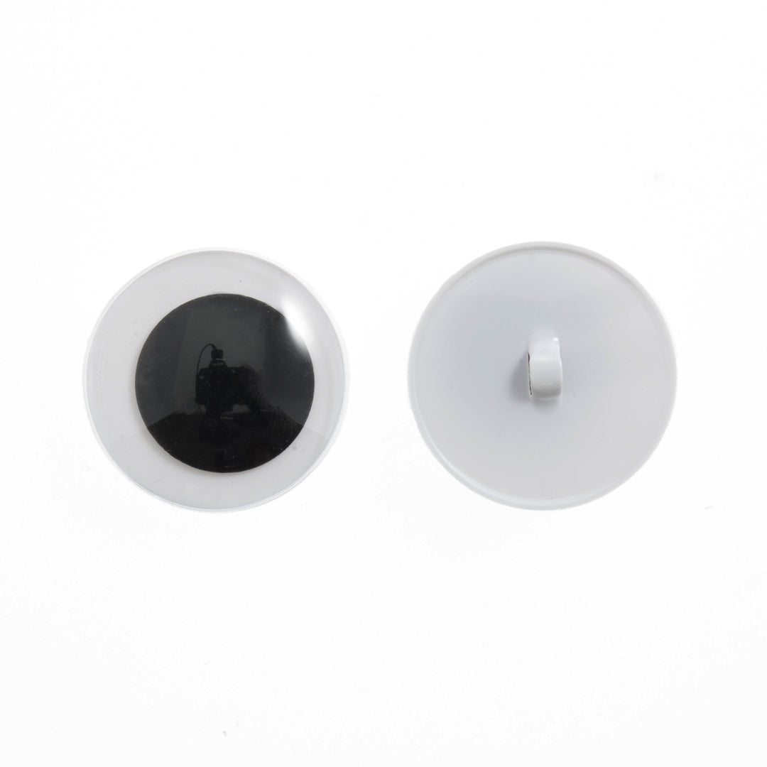 Toy Eyes: Googly: Sew-On: 15mm: Black: 8 Pieces