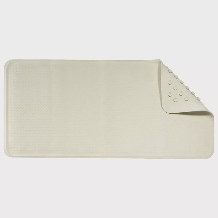 Croydex Rubber Grip Bath Mat White 74cm X 34cm