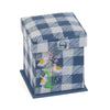 Sewing Kit: Victorian: Square: Embroidered: Wild Floral Plaid