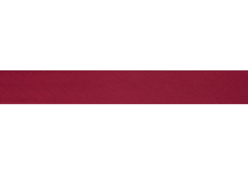 Trim: Bias Binding: Polycotton: 16mm: Scarlet Sold By The Metre