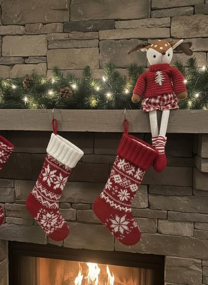 48cm Sitting Dangly Legs Reindeer