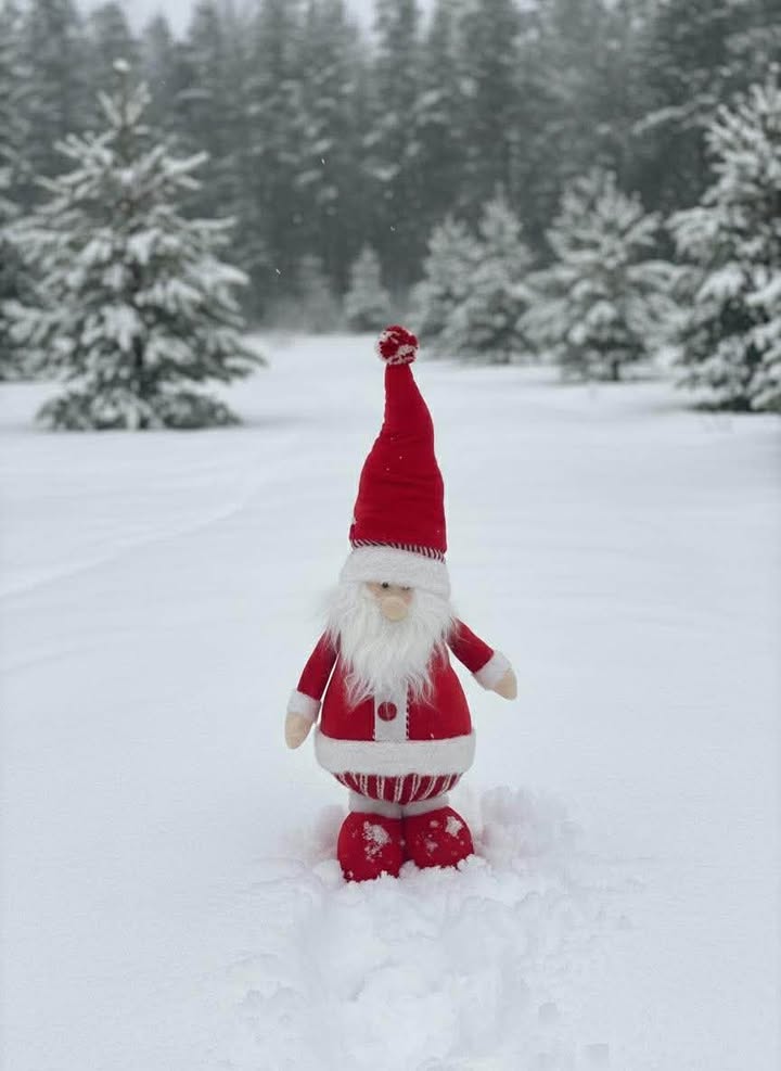 94cm Asstd Red/White Santa/Snowman Telescopic