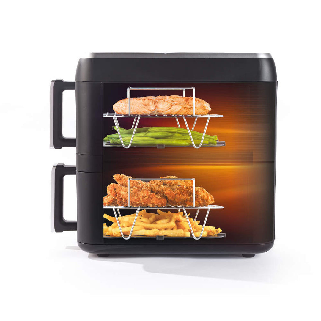 Progress Dual Tier 9L Air Fryer – 2400W