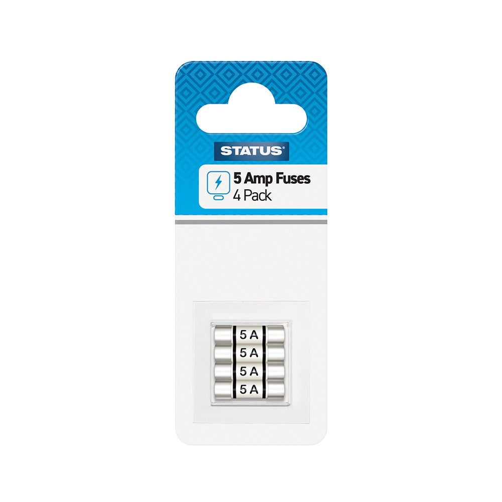 Status 5 Amp Fuses, Pack of 4
