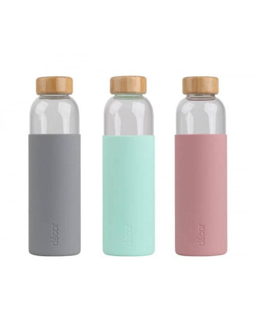 Decor Zen Glass Drinking Bottle Silicone