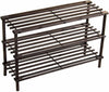 Prima 3 Tier Wooden Shoe Rack Oak