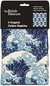 Museums & Galleries Set of 4 Napkins Organic Cotton The Great Wave
