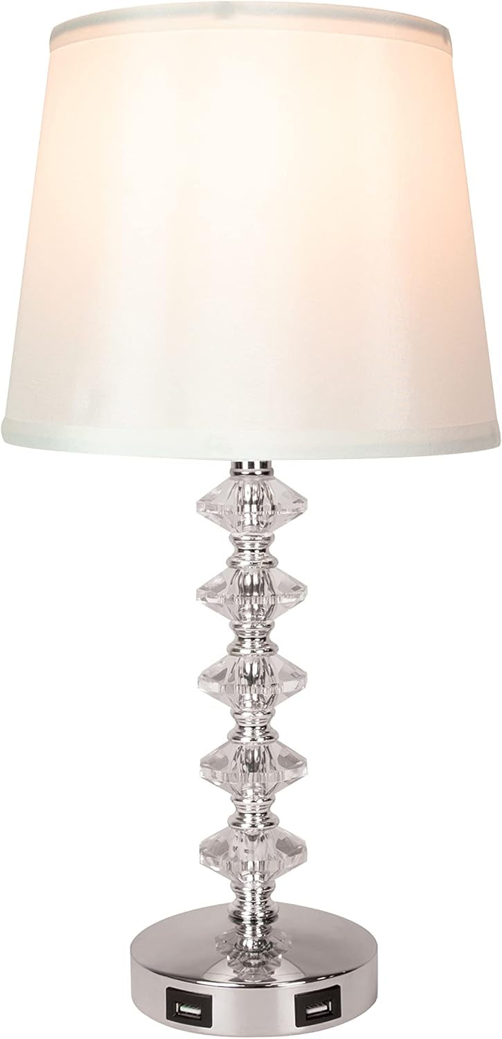 Anika crystal effect touch table lamp