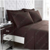 Percale Single Fitted Sheet Chocolate