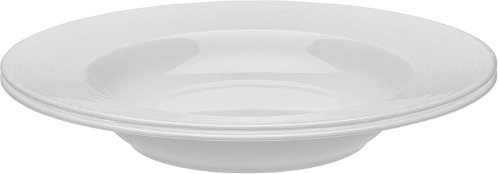 Genevieve Lethu White Porcelain Set of 2 Pasta Bowls 22.5 cm