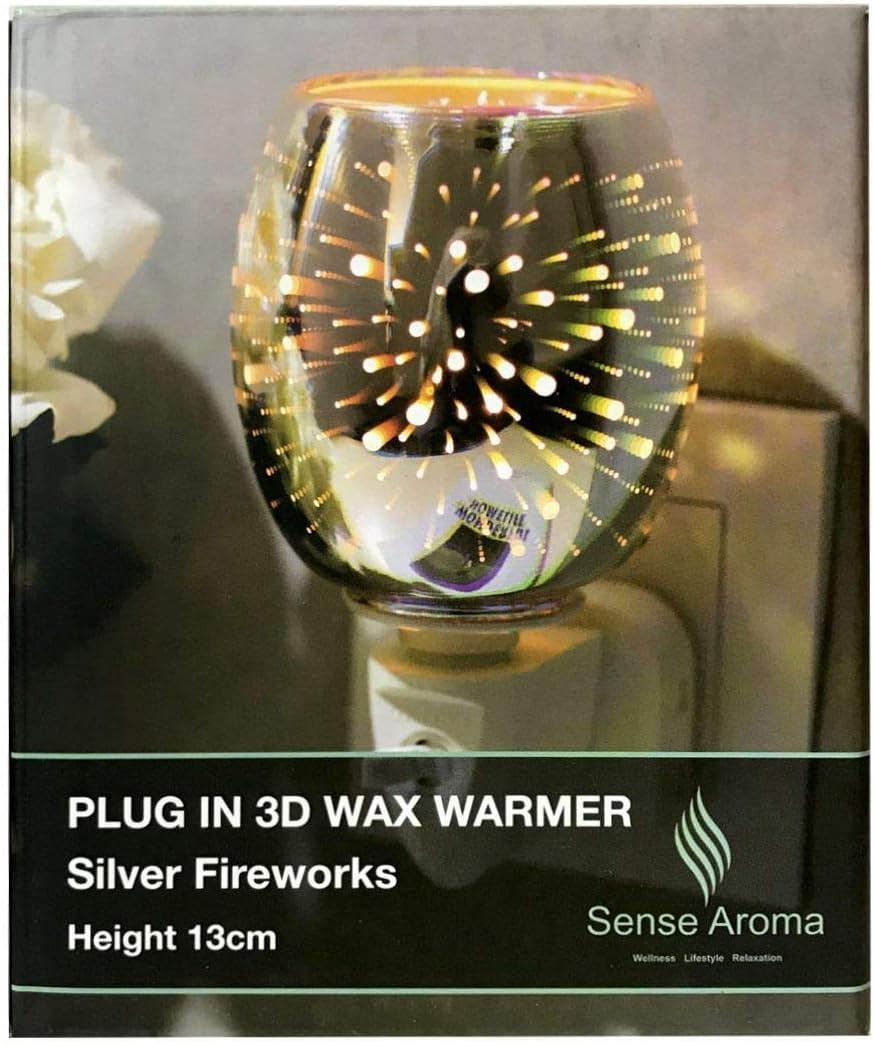 Aroma Plug In Electric Wax Melt Burner Silver Firework