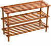 Prima 3 Tier Wooden Shoe Rack Walnut