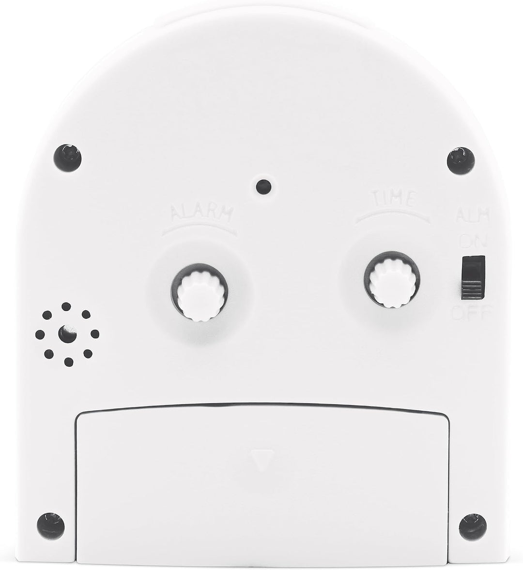 Acctim Palma Analogue Alarm Clock Quartz White