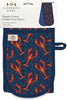 Museums & Galleries Double Oven Gloves Organic Cotton Lobsters