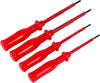 Blackspur Insulated Screwdriver Set - 4 Pieces, Red