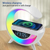 Multifunctional Bluetooth Speaker-Colorful Atmosphere Light Wireless Charging and Clock
