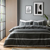 Harris Complete Duvet Cover Set Double Charcoal
