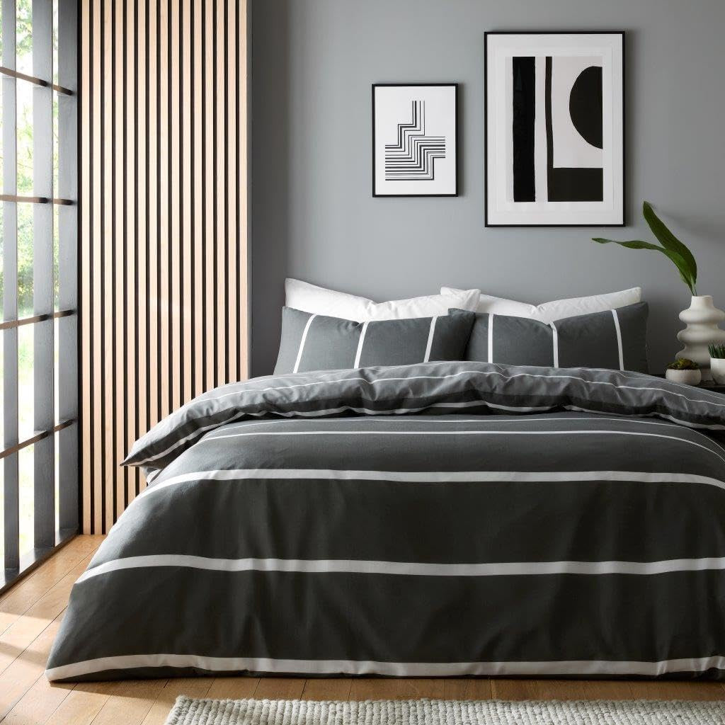 Harris Complete Duvet Cover Set Double Charcoal