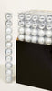 Premier 10 x 60mm Multi Finish Baubles Silver