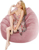 Corduroy Bean Bag Chair Pink