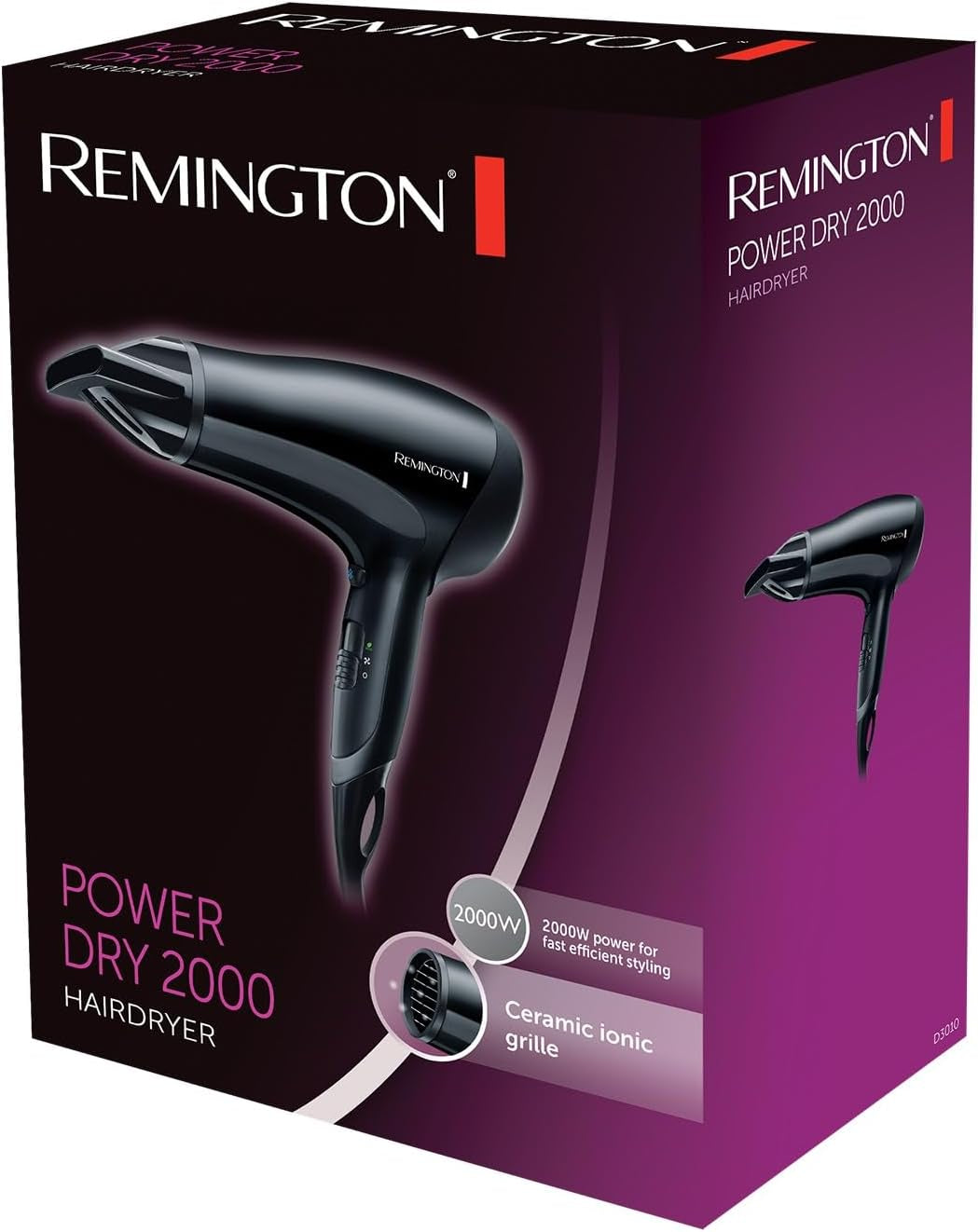 Remington Hair Dryer  Powerful  Lightweight