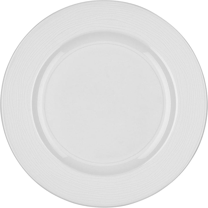 Genevieve Lethu White Porcelain Set of 2 Dinner Plates 26 cm