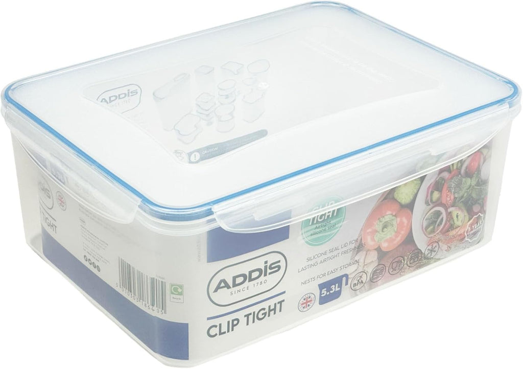 Addis Clip Tight 5.3Ltr Rect Storage Container