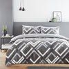 Harlow Complete Duvet Cover Set King Size Charcoal