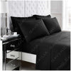Percale Single Fitted Sheet Black