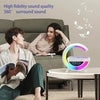 Multifunctional Bluetooth Speaker-Colorful Atmosphere Light Wireless Charging and Clock