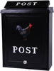 Arboria Wall Mounted Cast Iron Mailbox Cockerel Design