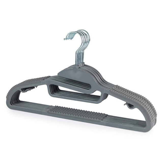 Beldray Grey Slimline Clothes Hangers - 8 Pack