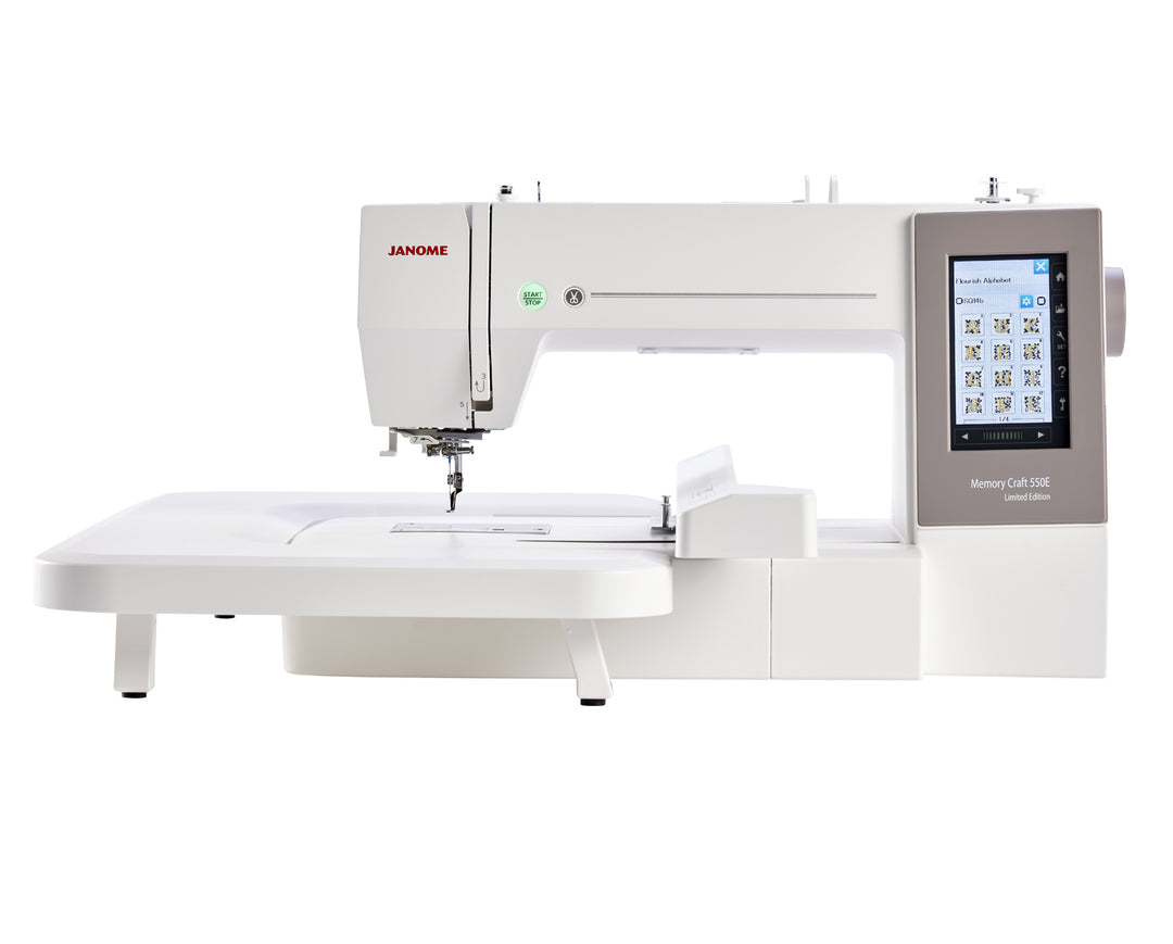 Janome Memory Craft 550E Limited Edition embroidery machine