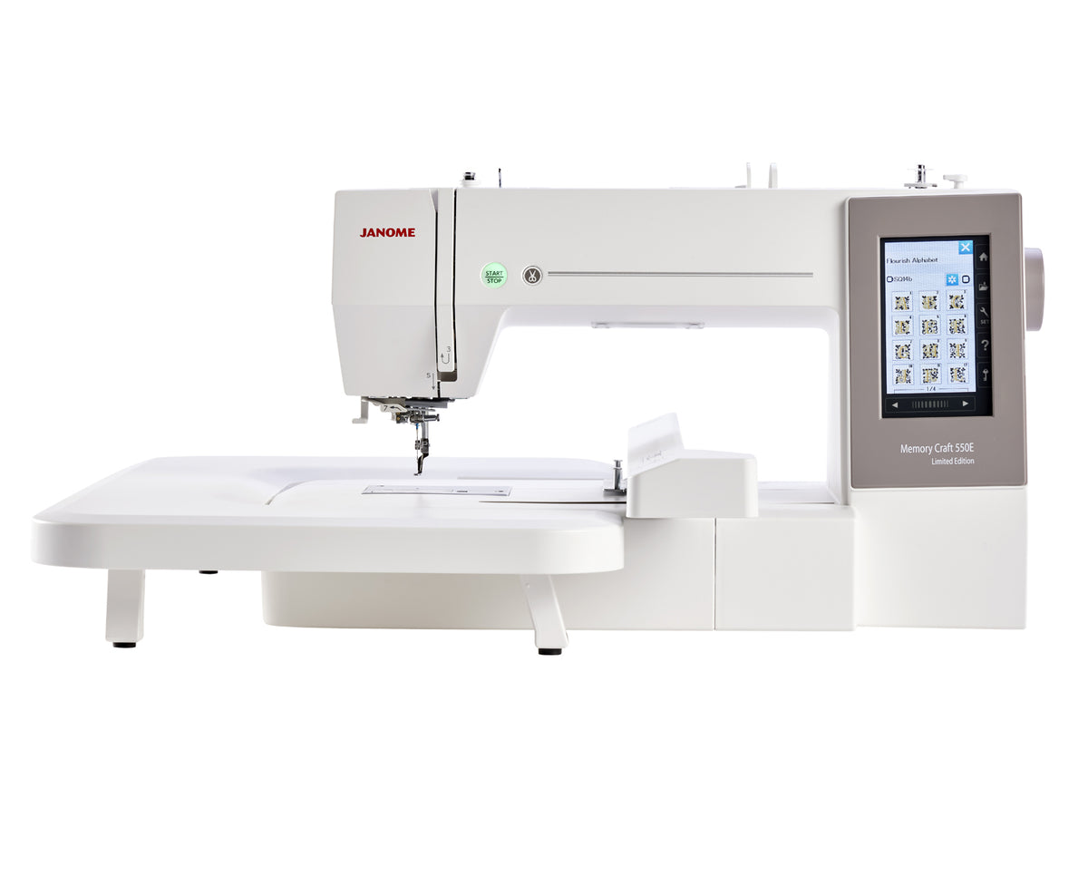 Janome Memory Craft 550E Limited Edition embroidery machine