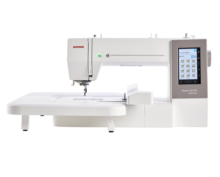 Janome Memory Craft 550E Limited Edition embroidery machine