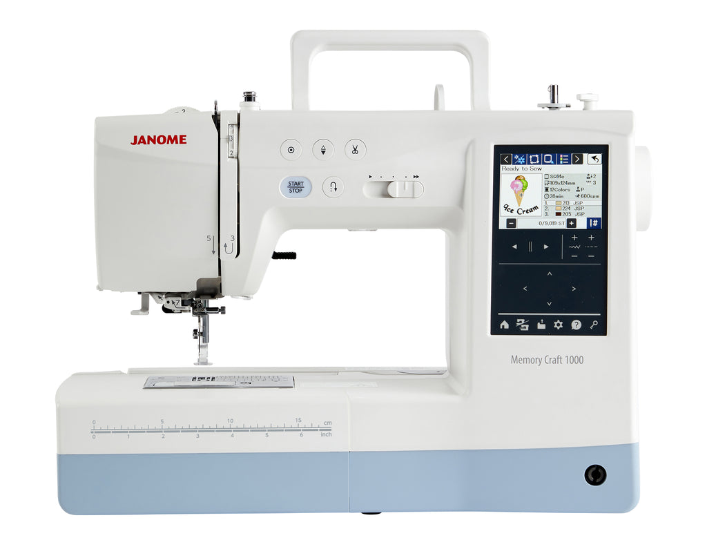 Janome Memory Craft 1000 sewing and embroidery machine
