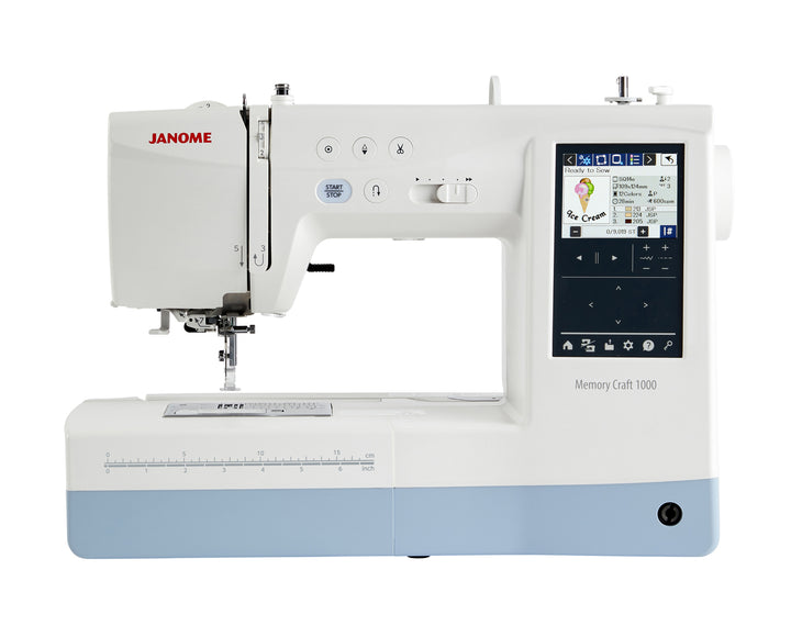 Janome Memory Craft 1000 sewing and embroidery machine