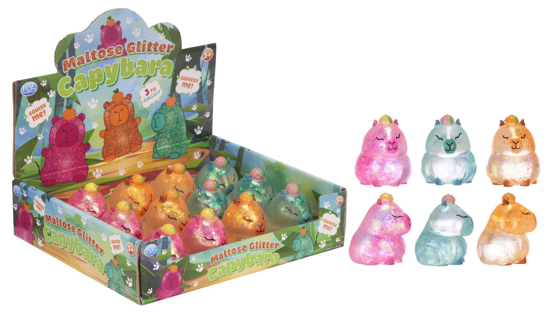 Glitter Capybara Sugar Maltose Slow Release Squeeze Squishy