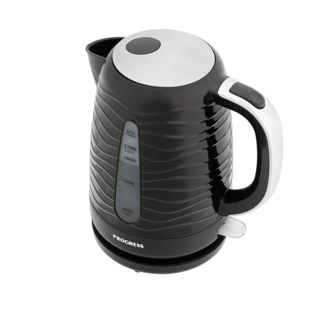 Progress Wave Textured 1.7L Kettle Black