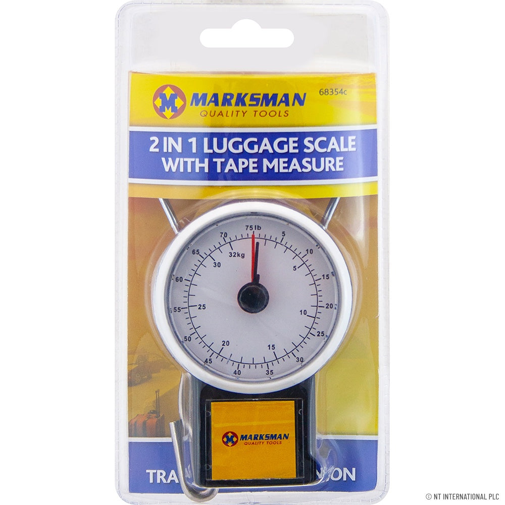 Marksman 2 in 1 Luggage Scale with Tape Measure