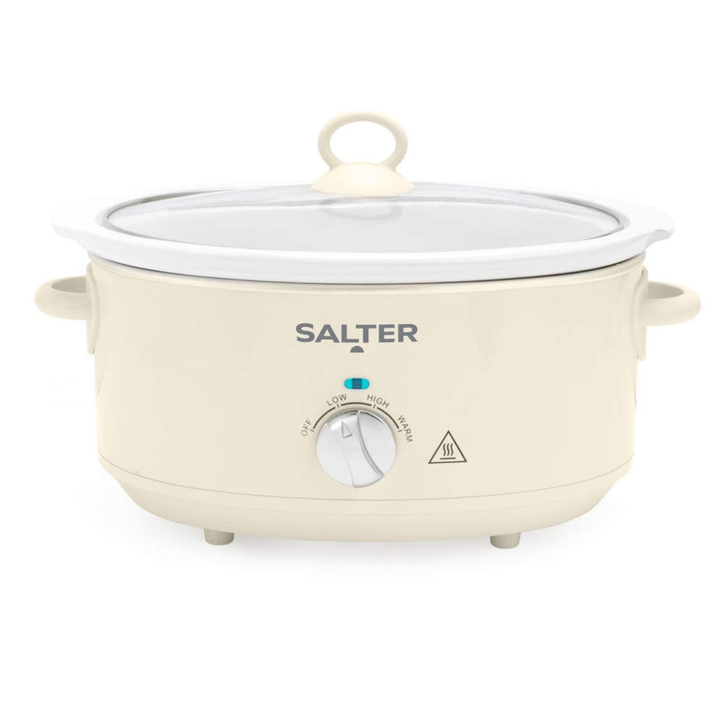 Salter Retro 6.5L Slow Cooker - Cream
