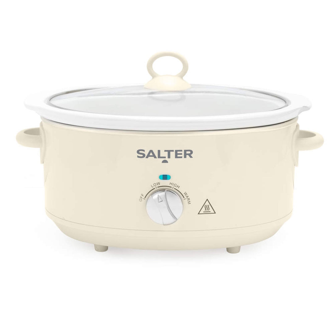 Salter Retro 6.5L Slow Cooker - Cream