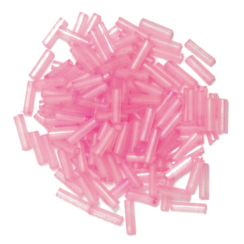 Beads: Bugle: Fuchsia: 8g