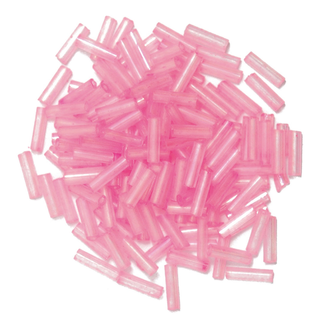 Beads: Bugle: Fuchsia: 8g