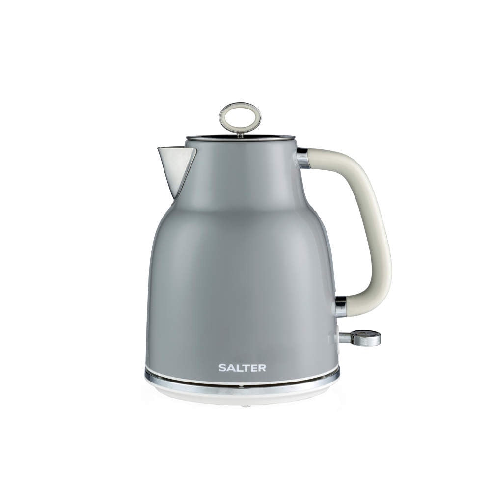 Salter Retro Grey 1.7l 3kw Rapid Boil Electric Kettle