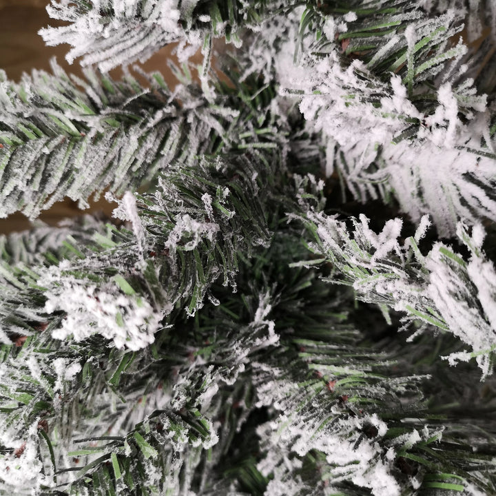 Premier Woodcote Flocked Spruce 1.2m Artificial Xmas Tree