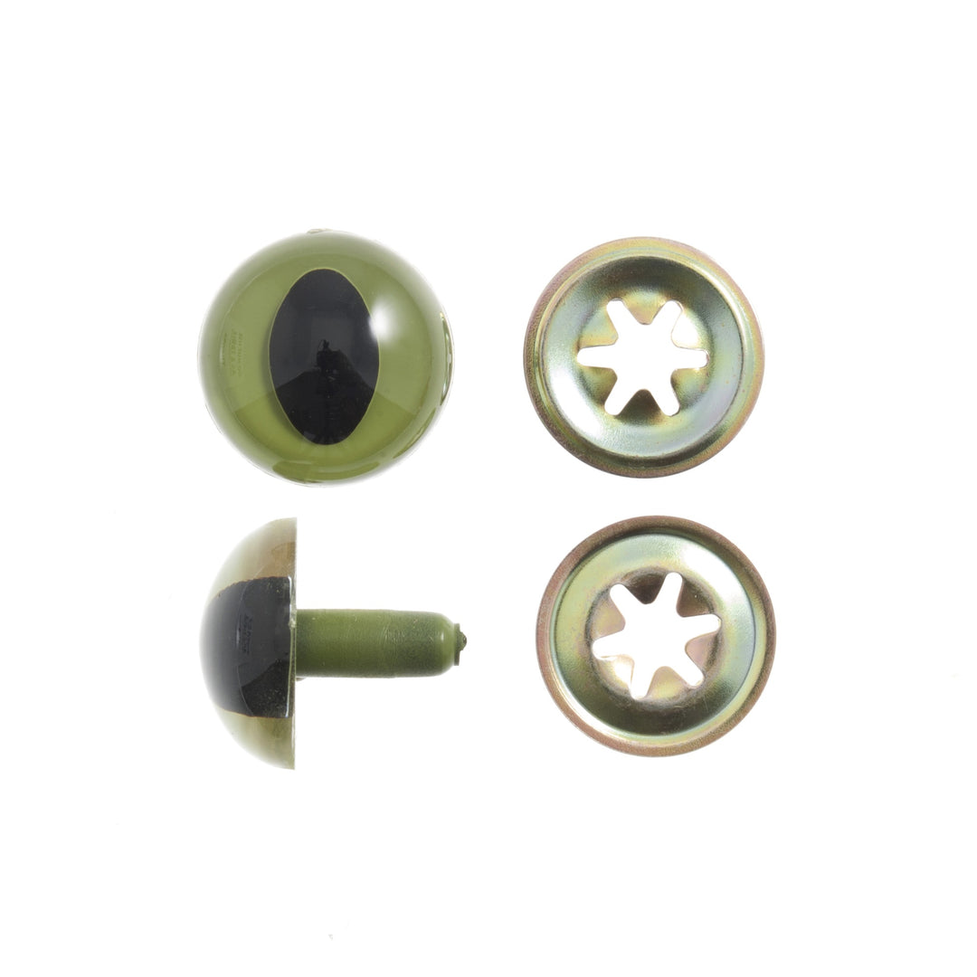 Toy Eyes: Cats: 12mm: Green: Pack of 6